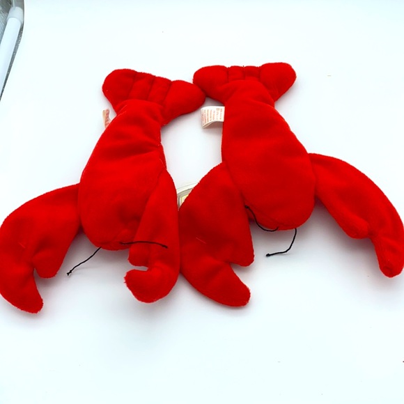 TY BEANIE BABIES COLLECTION PINCHERS Red Lobster set of 2 w tags 1993 style 4026 - Picture 3 of 15